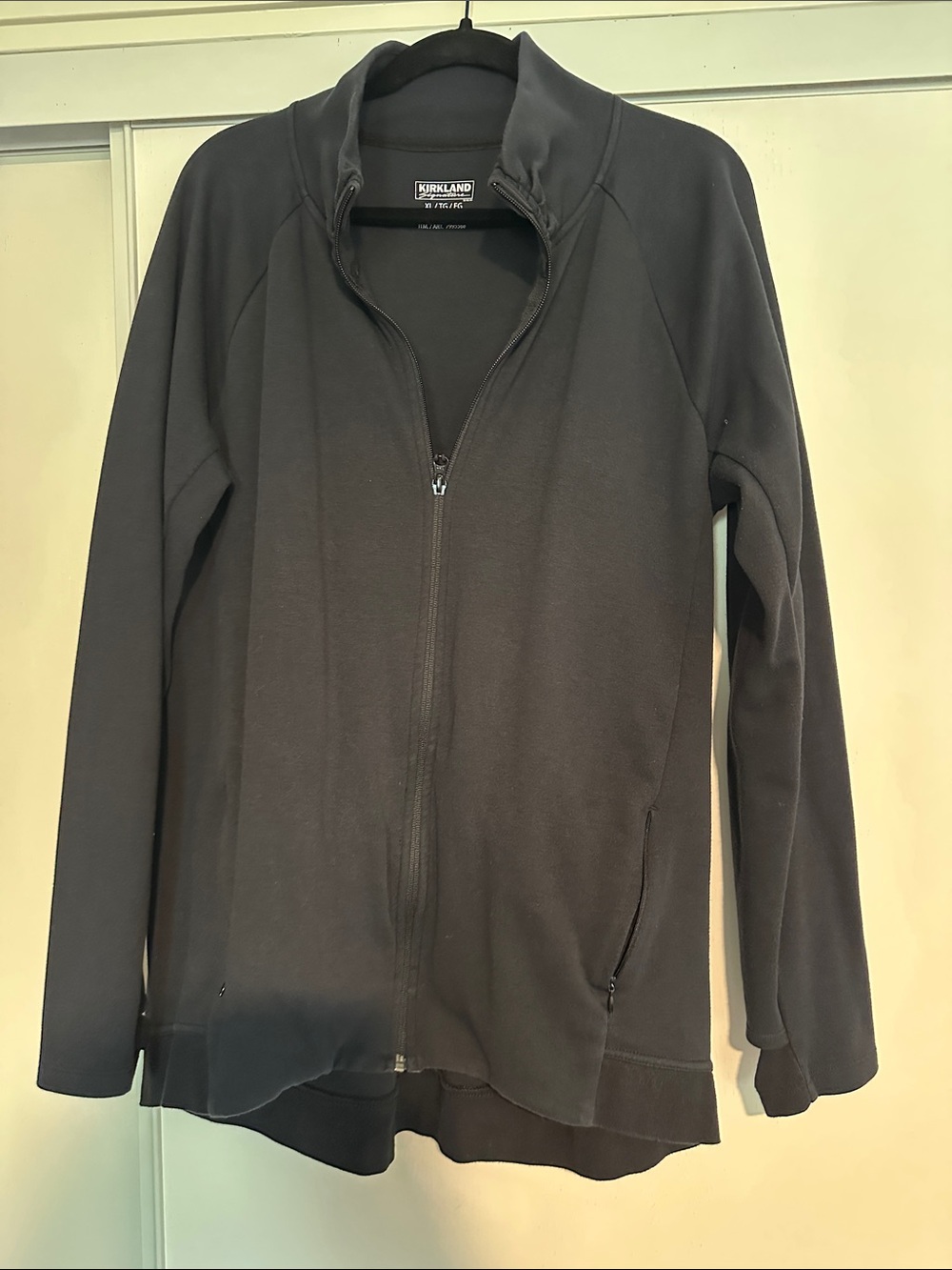 Kirkland Signature Black Zip-Up Lightweight Jacket